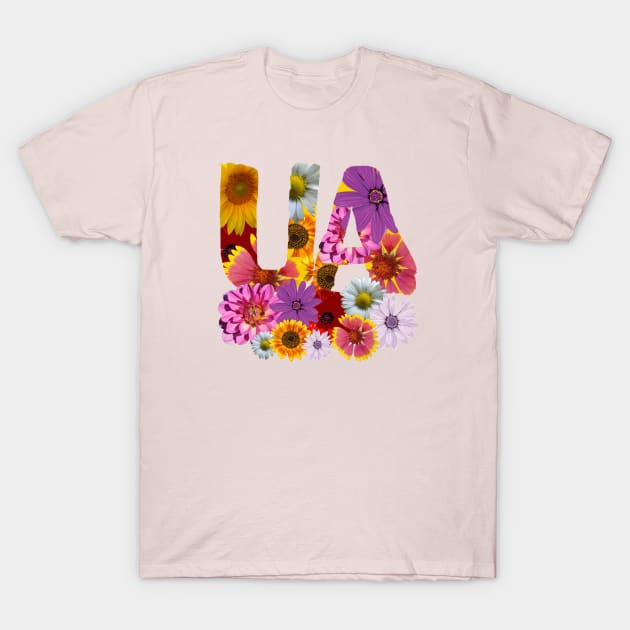 UA flowers T-Shirt by tashashimaa